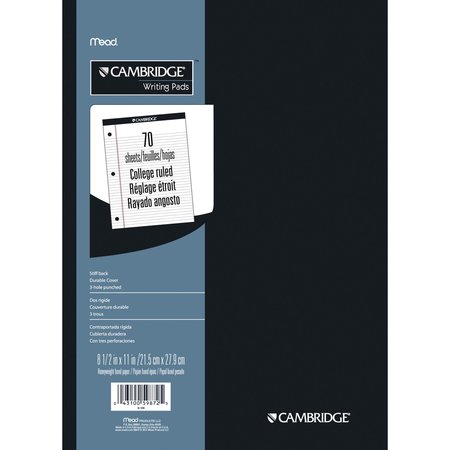 Mead Cambridge® Stiff-Back Legal Pad, Wht, 8.5 x 11, 70 Sheets/Pad, PK6 59872